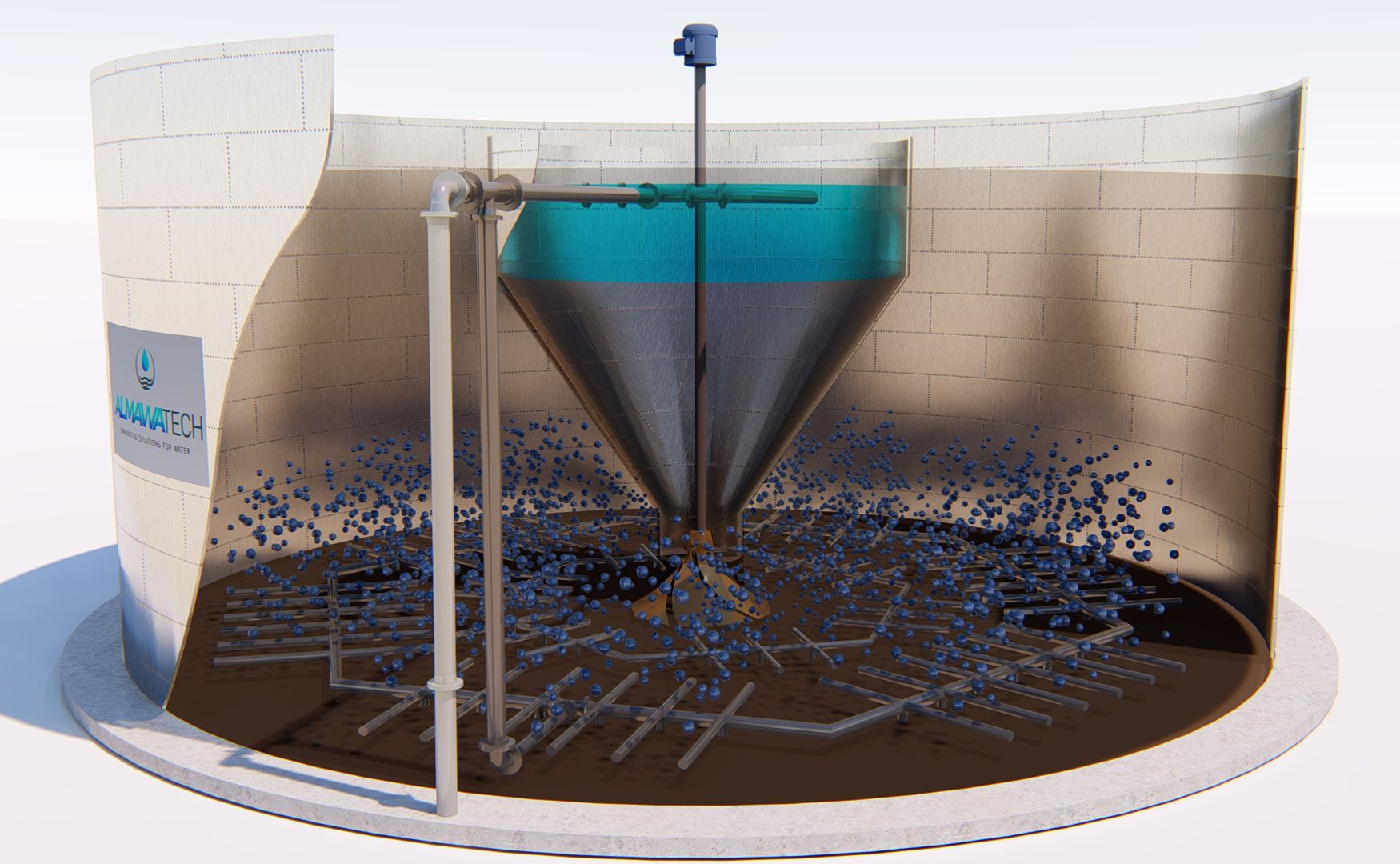 ALMA BIO BBI, Membranbioreaktor mit integrierter Sedimentation