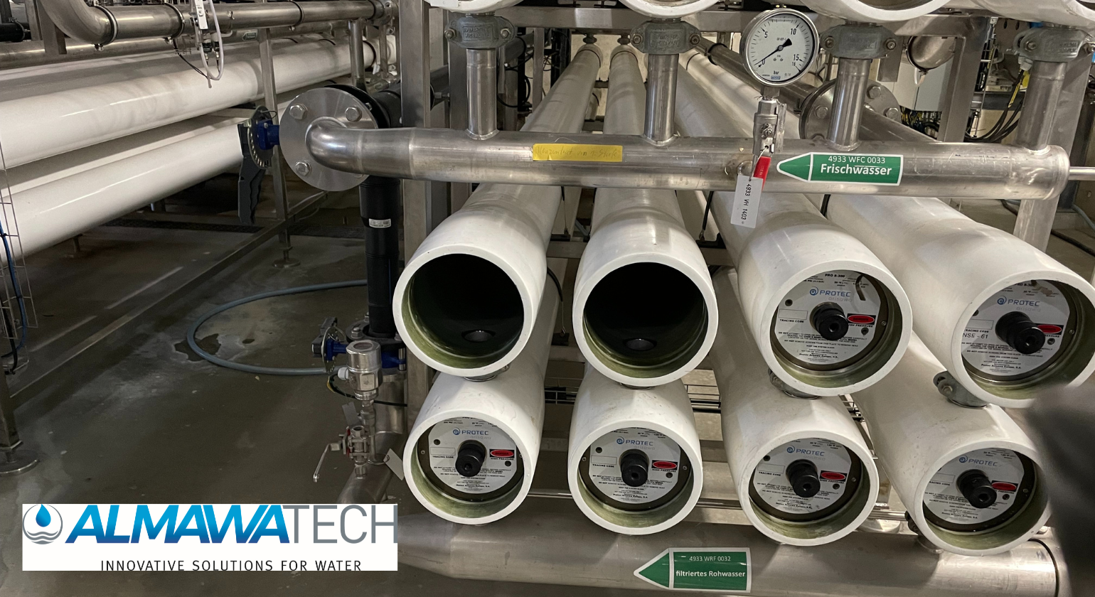 Austausch der Membrane an einer Umkehrosmoseanlage